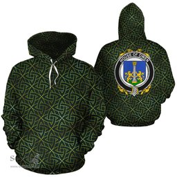 ScotsTee Shop Irish Owen Coat of Arms Family Crest Ireland Hoodie Irish Gold Symbol Hoodie
