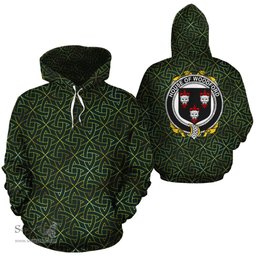 ScotsTee Shop Irish Woodford Coat of Arms Family Crest Ireland Hoodie Irish Gold Symbol Hoodie