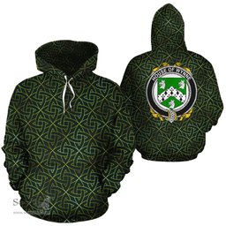 ScotsTee Shop Irish Wynne Coat of Arms Family Crest Ireland Hoodie Irish Gold Symbol Hoodie