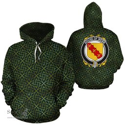 ScotsTee Shop Irish Webb Coat of Arms Family Crest Ireland Hoodie Irish Gold Symbol Hoodie