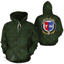 ScotsTee Shop Irish Wybrants Coat of Arms Family Crest Ireland Hoodie Irish Gold Symbol Hoodie
