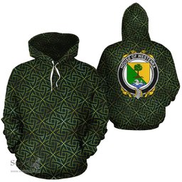 ScotsTee Shop Irish Westenra Coat of Arms Family Crest Ireland Hoodie Irish Gold Symbol Hoodie