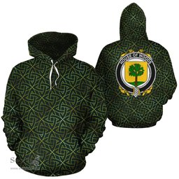 ScotsTee Shop Irish Woods Coat of Arms Family Crest Ireland Hoodie Irish Gold Symbol Hoodie