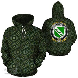 ScotsTee Shop Irish Wycombe Coat of Arms Family Crest Ireland Hoodie Irish Gold Symbol Hoodie