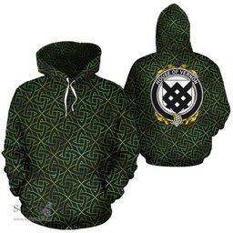 ScotsTee Shop Irish Vernon Coat of Arms Family Crest Ireland Hoodie Irish Gold Symbol Hoodie