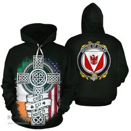 ScotsTee Shop Irish Delap Coat of Arms Family Crest Ireland Hoodie Erin Go Bragh Hoodie
