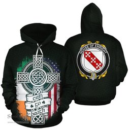 ScotsTee Shop Irish Enright Coat of Arms Family Crest Ireland Hoodie Erin Go Bragh Hoodie