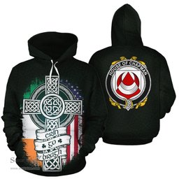 ScotsTee Shop Irish Chapman Coat of Arms Family Crest Ireland Hoodie Erin Go Bragh Hoodie