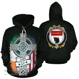 ScotsTee Shop Irish Dickson Coat of Arms Family Crest Ireland Hoodie Erin Go Bragh Hoodie