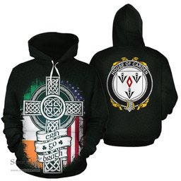 ScotsTee Shop Irish Carden Coat of Arms Family Crest Ireland Hoodie Erin Go Bragh Hoodie