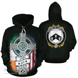 ScotsTee Shop Irish Cawley Coat of Arms Family Crest Ireland Hoodie Erin Go Bragh Hoodie