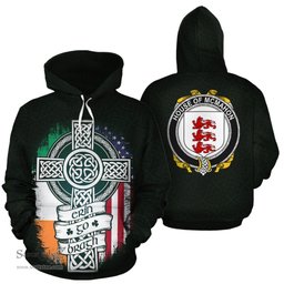 ScotsTee Shop Irish McMahon Coat of Arms Family Crest Ireland Hoodie Erin Go Bragh Hoodie