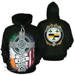 ScotsTee Shop Irish McCready Coat of Arms Family Crest Ireland Hoodie Erin Go Bragh Hoodie