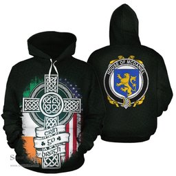 ScotsTee Shop Irish McDaniel Coat of Arms Family Crest Ireland Hoodie Erin Go Bragh Hoodie