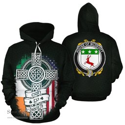 ScotsTee Shop Irish McDevitt Coat of Arms Family Crest Ireland Hoodie Erin Go Bragh Hoodie