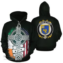 ScotsTee Shop Irish Knox Coat of Arms Family Crest Ireland Hoodie Erin Go Bragh Hoodie