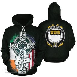 ScotsTee Shop Irish Lawless Coat of Arms Family Crest Ireland Hoodie Erin Go Bragh Hoodie