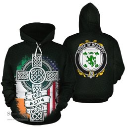 ScotsTee Shop Irish McGarry Coat of Arms Family Crest Ireland Hoodie Erin Go Bragh Hoodie