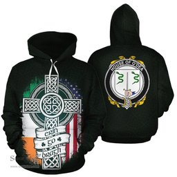 ScotsTee Shop Irish O'Dea Coat of Arms Family Crest Ireland Hoodie Erin Go Bragh Hoodie