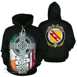 ScotsTee Shop Irish O'Callan Coat of Arms Family Crest Ireland Hoodie Erin Go Bragh Hoodie