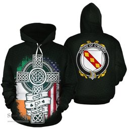 ScotsTee Shop Irish O'Merry Coat of Arms Family Crest Ireland Hoodie Erin Go Bragh Hoodie