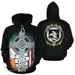 ScotsTee Shop Irish O'Madden Coat of Arms Family Crest Ireland Hoodie Erin Go Bragh Hoodie