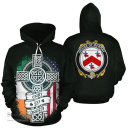 ScotsTee Shop Irish McRory Coat of Arms Family Crest Ireland Hoodie Erin Go Bragh Hoodie