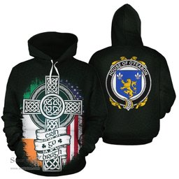 ScotsTee Shop Irish O'Fearon Coat of Arms Family Crest Ireland Hoodie Erin Go Bragh Hoodie