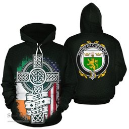 ScotsTee Shop Irish O'Mullady Coat of Arms Family Crest Ireland Hoodie Erin Go Bragh Hoodie
