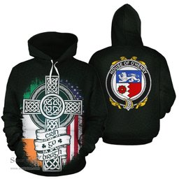 ScotsTee Shop Irish O'Henry Coat of Arms Family Crest Ireland Hoodie Erin Go Bragh Hoodie