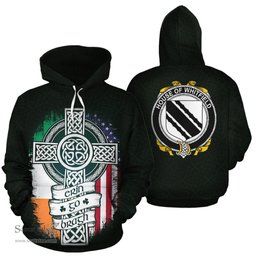 ScotsTee Shop Irish Whitfield Coat of Arms Family Crest Ireland Hoodie Erin Go Bragh Hoodie