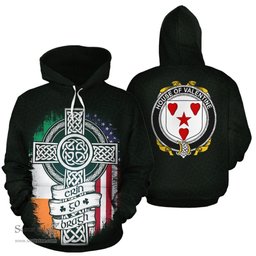 ScotsTee Shop Irish Valentine Coat of Arms Family Crest Ireland Hoodie Erin Go Bragh Hoodie