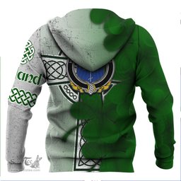 ScotsTee Shop Irish House of MACGORMAN Coat of Arms Irish Family Crest Hoodie Irish Shamrock Celtic Cross Hoodie