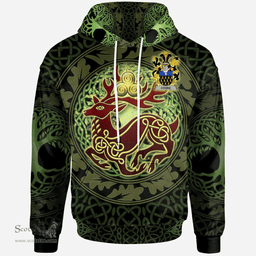 ScotsTee Shop Irish Cooke Coat of Arms Family Crest Ireland Hoodie The God of The Forest Hoodie