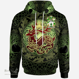 ScotsTee Shop Irish Concanon or O'Concanon Coat of Arms Family Crest Ireland Hoodie The God of The Forest Hoodie