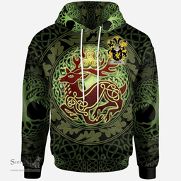 ScotsTee Shop Irish Griffin or O'Griffy Coat of Arms Family Crest Ireland Hoodie The God of The Forest Hoodie