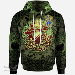 ScotsTee Shop Irish Holland Coat of Arms Family Crest Ireland Hoodie The God of The Forest Hoodie