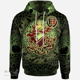 ScotsTee Shop Irish House of MACCONSIDINE Coat of Arms Family Crest Ireland Hoodie The God of The Forest Hoodie