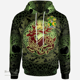ScotsTee Shop Irish Westenra Coat of Arms Family Crest Ireland Hoodie The God of The Forest Hoodie