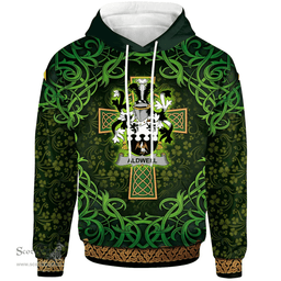 ScotsTee Shop Irish Aldwell Coat of Arms Family Crest Ireland Hoodie Celtic Cross Shamrock Patterns