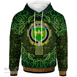 ScotsTee Shop Irish House of O'REILLY Coat of Arms Family Crest Ireland Hoodie Celtic Cross Shamrock Patterns