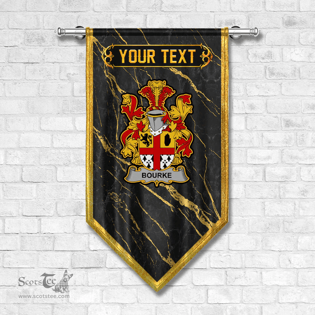 ScotsTee Shop Irish Bourke Coat of Arms Irish Family Crest Irish Gonfalon