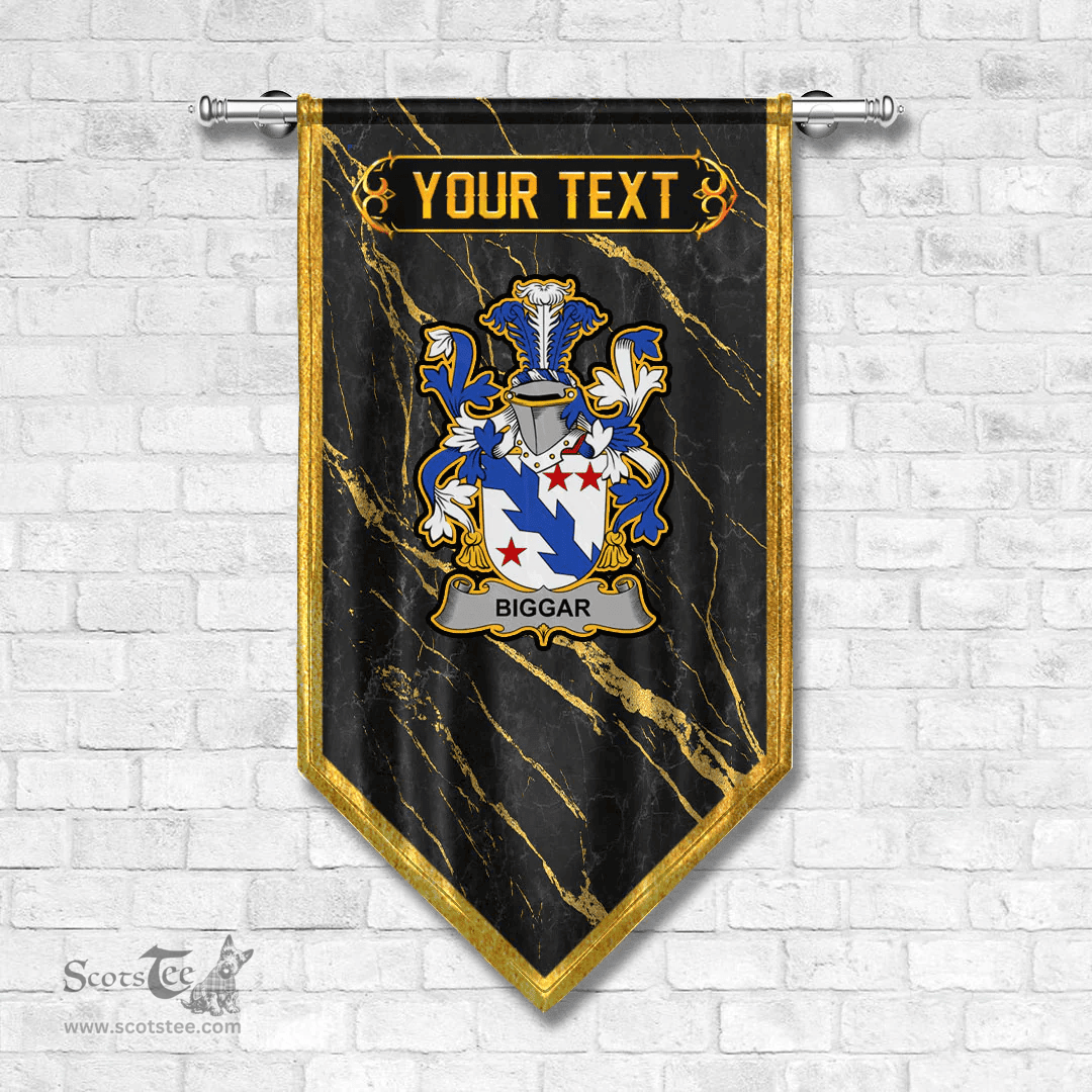 ScotsTee Shop Irish Biggar Coat of Arms Irish Family Crest Irish Gonfalon