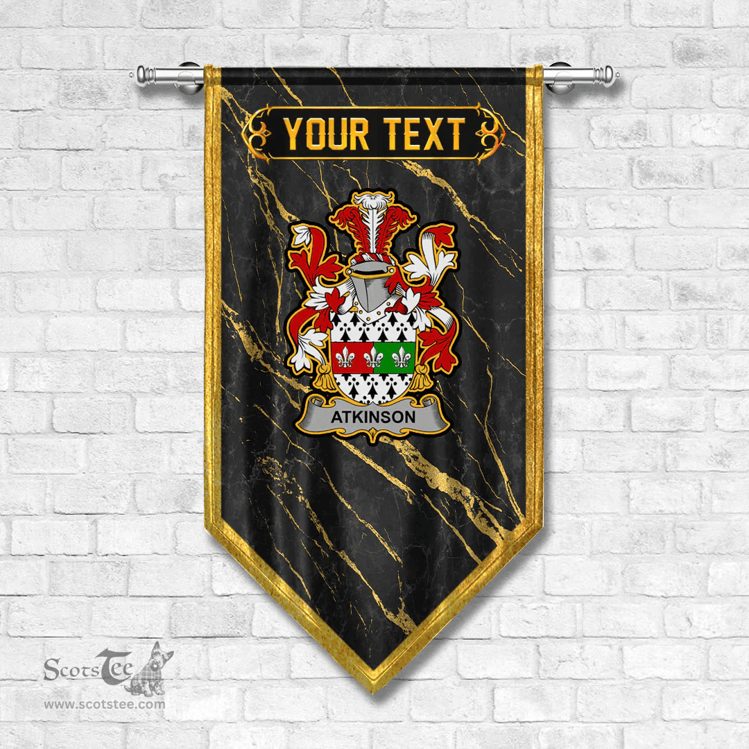 ScotsTee Shop Irish Atkinson Coat of Arms Irish Family Crest Irish Gonfalon