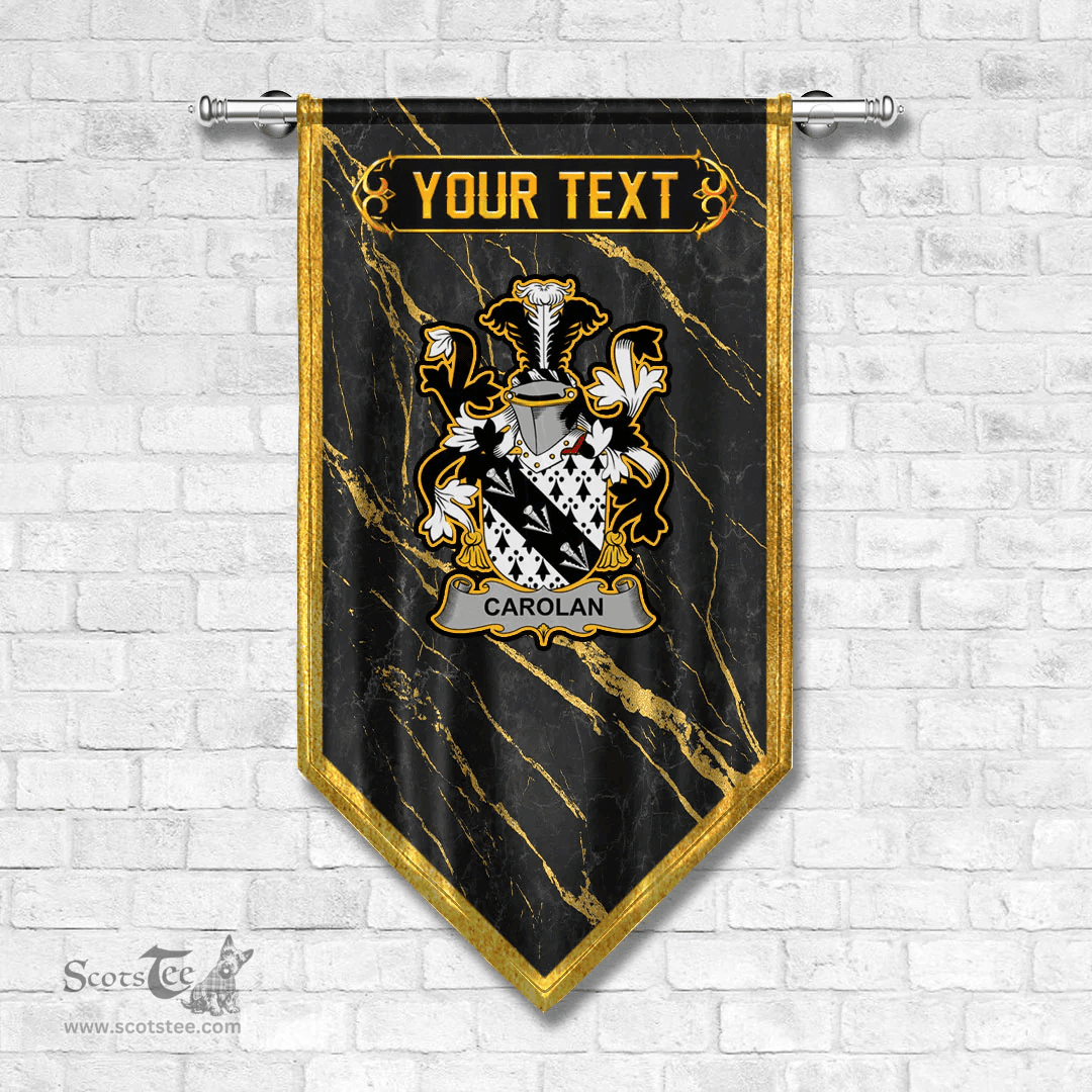 ScotsTee Shop Irish Carolan Coat of Arms Irish Family Crest Irish Gonfalon
