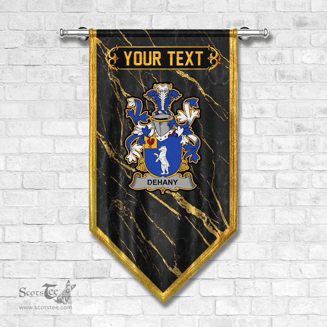 ScotsTee Shop Irish Dehany Coat of Arms Irish Family Crest Irish Gonfalon