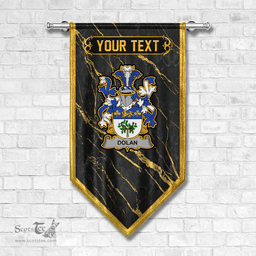 ScotsTee Shop Irish Dolan or O Dolan Coat of Arms Irish Family Crest Irish Gonfalon