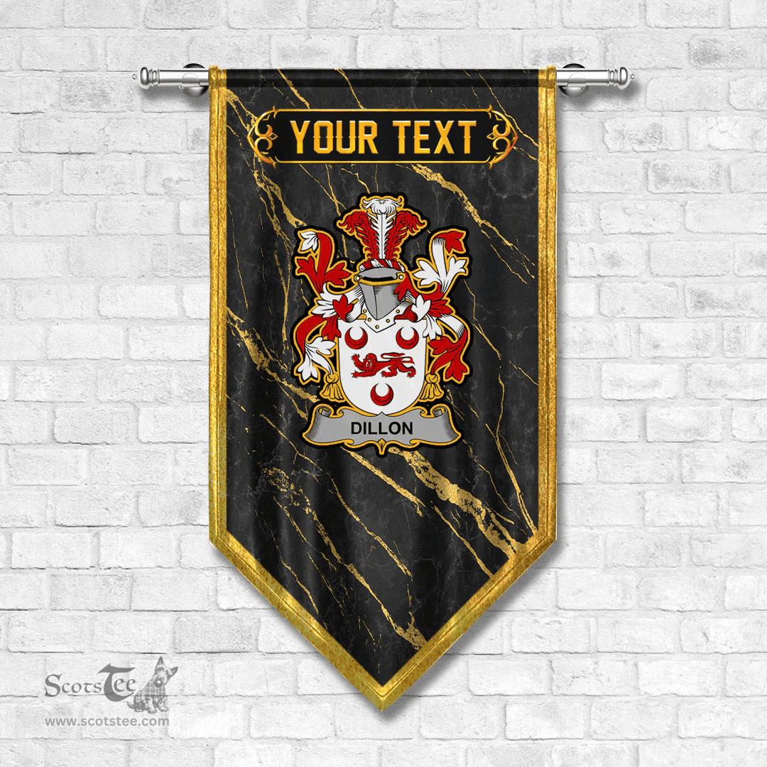 ScotsTee Shop Irish Dillon Coat of Arms Irish Family Crest Irish Gonfalon