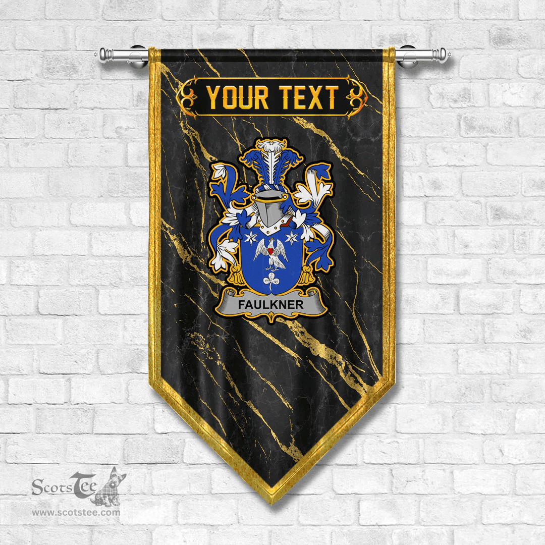 ScotsTee Shop Irish Faulkner Coat of Arms Irish Family Crest Irish Gonfalon