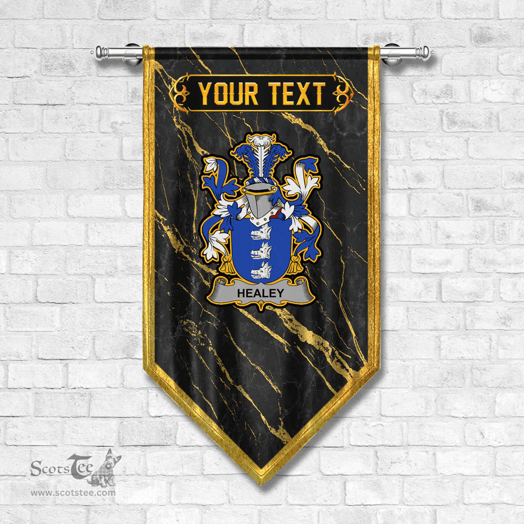 ScotsTee Shop Irish Healey or O Healey Coat of Arms Irish Family Crest Irish Gonfalon